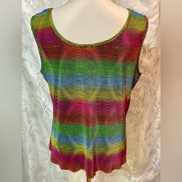 La Fete Colorful Striped Tank Top - Picture 3 of 4